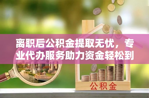 武昌离职后公积金提取无忧，专业代办服务助力资金轻松到手