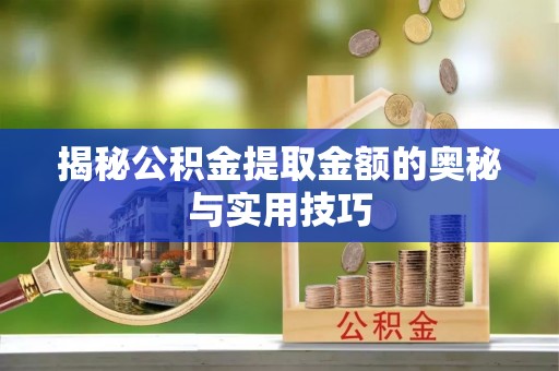 武昌揭秘公积金提取金额的奥秘与实用技巧