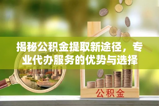 武昌揭秘公积金提取新途径，专业代办服务的优势与选择