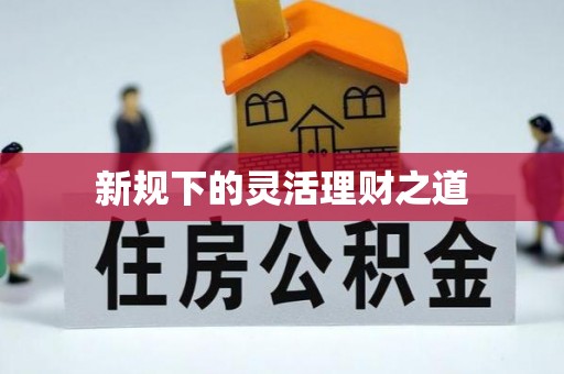 武昌新规下的灵活理财之道