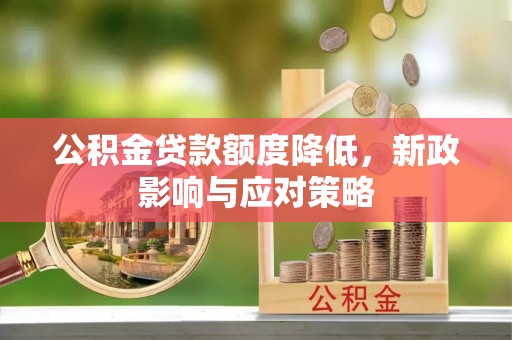 武昌公积金贷款额度降低，新政影响与应对策略