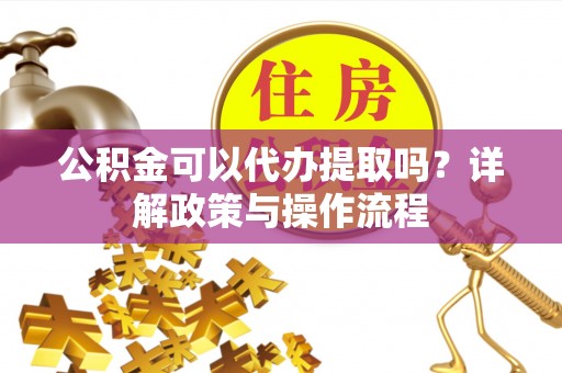 武昌公积金可以代办提取吗？详解政策与操作流程