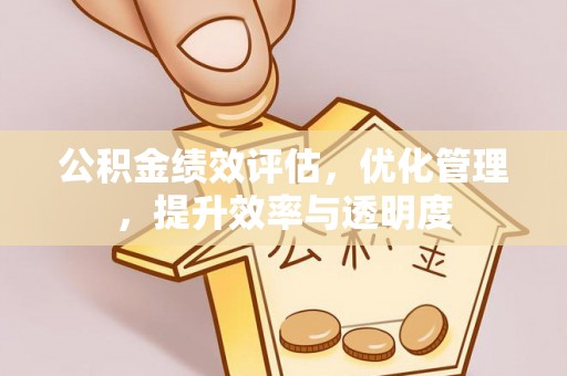 武昌公积金绩效评估，优化管理，提升效率与透明度