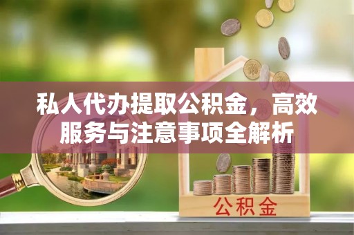 武昌私人代办提取公积金，高效服务与注意事项全解析