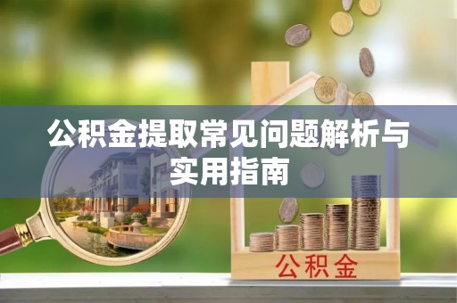 武昌公积金提取常见问题解析与实用指南