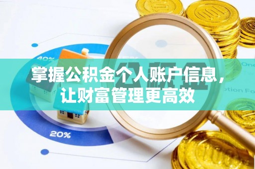 武昌掌握公积金个人账户信息，让财富管理更高效