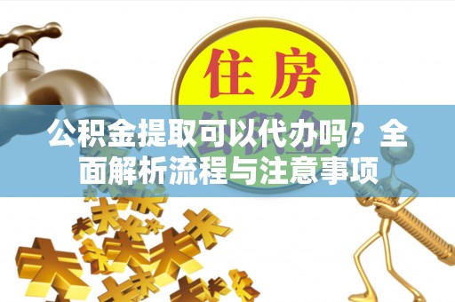 武昌公积金提取可以代办吗？全面解析流程与注意事项