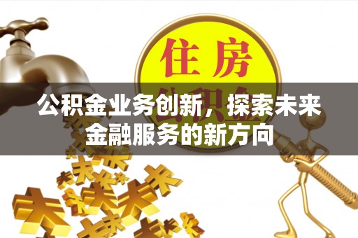 武昌公积金业务创新，探索未来金融服务的新方向