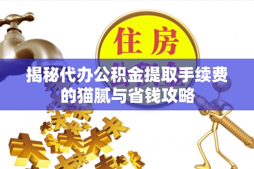 武昌揭秘代办公积金提取手续费的猫腻与省钱攻略