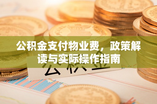 武昌公积金支付物业费，政策解读与实际操作指南