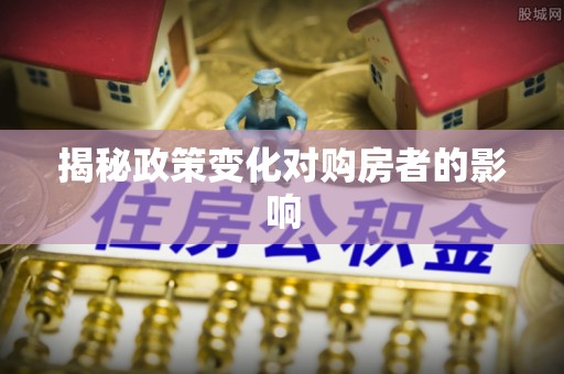武昌揭秘政策变化对购房者的影响