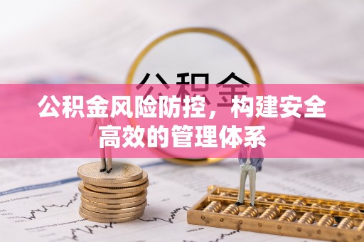 武昌公积金风险防控，构建安全高效的管理体系