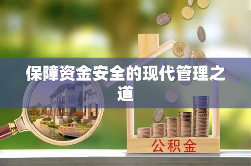武昌保障资金安全的现代管理之道