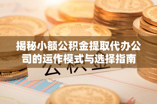 武昌揭秘小额公积金提取代办公司的运作模式与选择指南