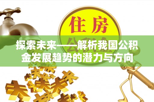 武昌探索未来——解析我国公积金发展趋势的潜力与方向