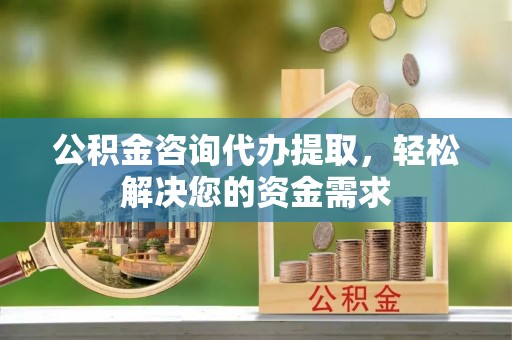 武昌公积金咨询代办提取，轻松解决您的资金需求