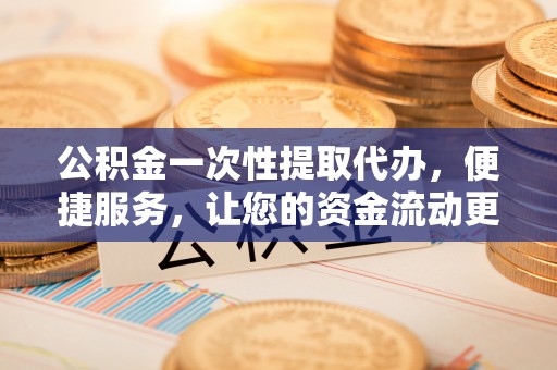 武昌公积金一次性提取代办，便捷服务，让您的资金流动更高效